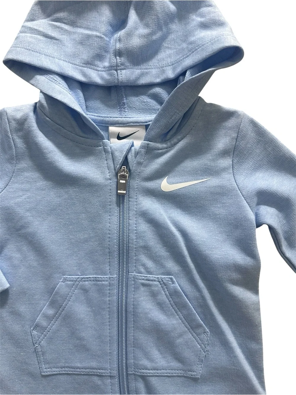 Nike Blue Full Zip Hooded Coverall Boys Size 6 Months NWT